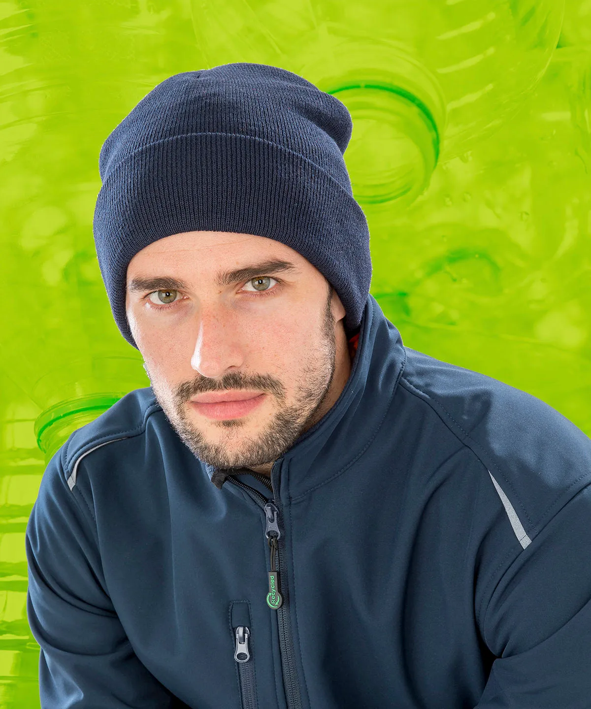 Navy - Recycled ThinsulateTM beanie