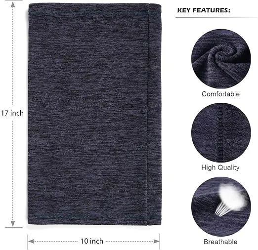 Neck Gaiter Warmer Fleece Face Covering Mask, Winter Multifunctional Motorcycle Headwear Scarf Balaclava for Men Women