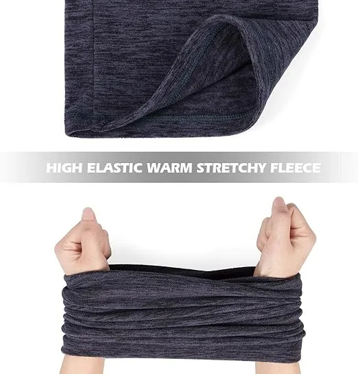 Neck Gaiter Warmer Fleece Face Covering Mask, Winter Multifunctional Motorcycle Headwear Scarf Balaclava for Men Women