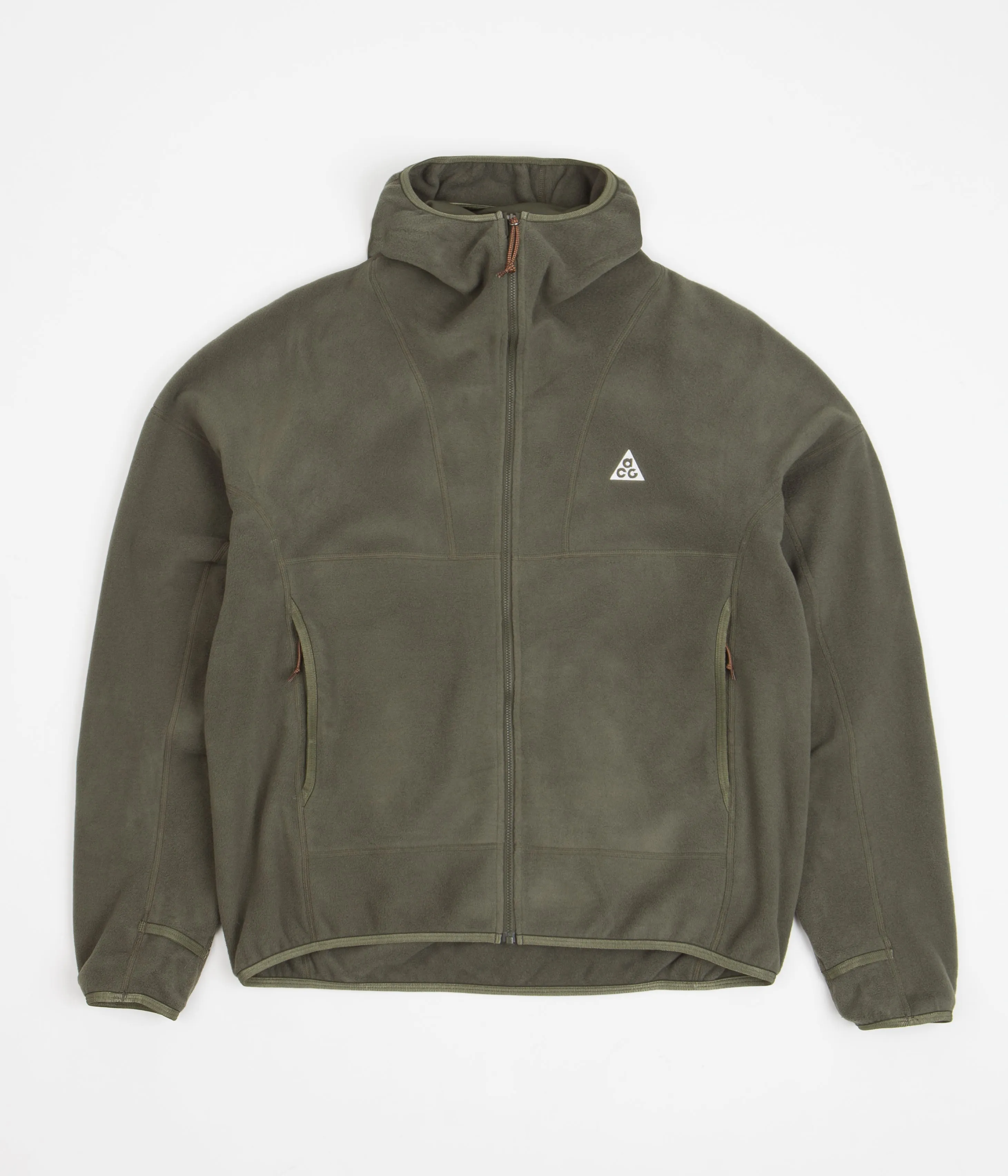 Nike ACG Therma-FIT Wolf Tree Hooded Fleece - Cargo Khaki / Summit White
