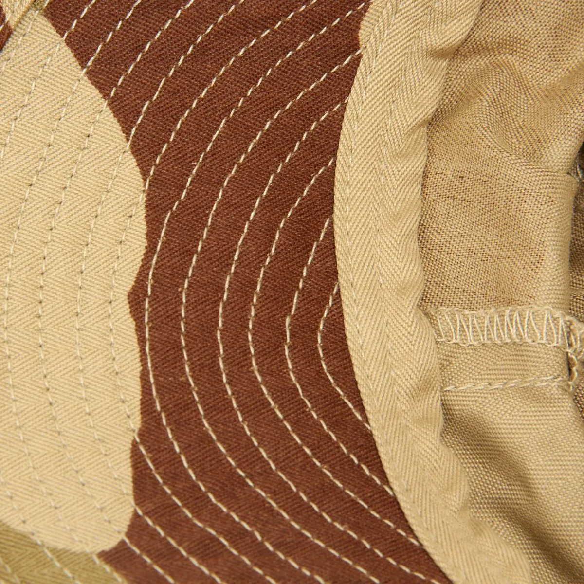 Original French F2 CCE Field Bigeard Cap Desert Camouflage with Swallowtail Neck Flap