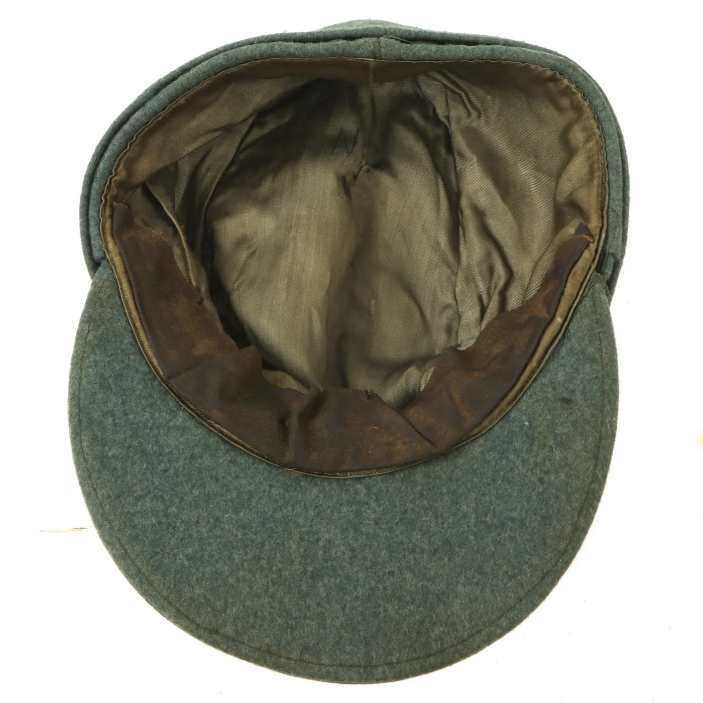 Original German WWII Civic Protection Police Model 43 Feldmütze Field Cap - Size 55
