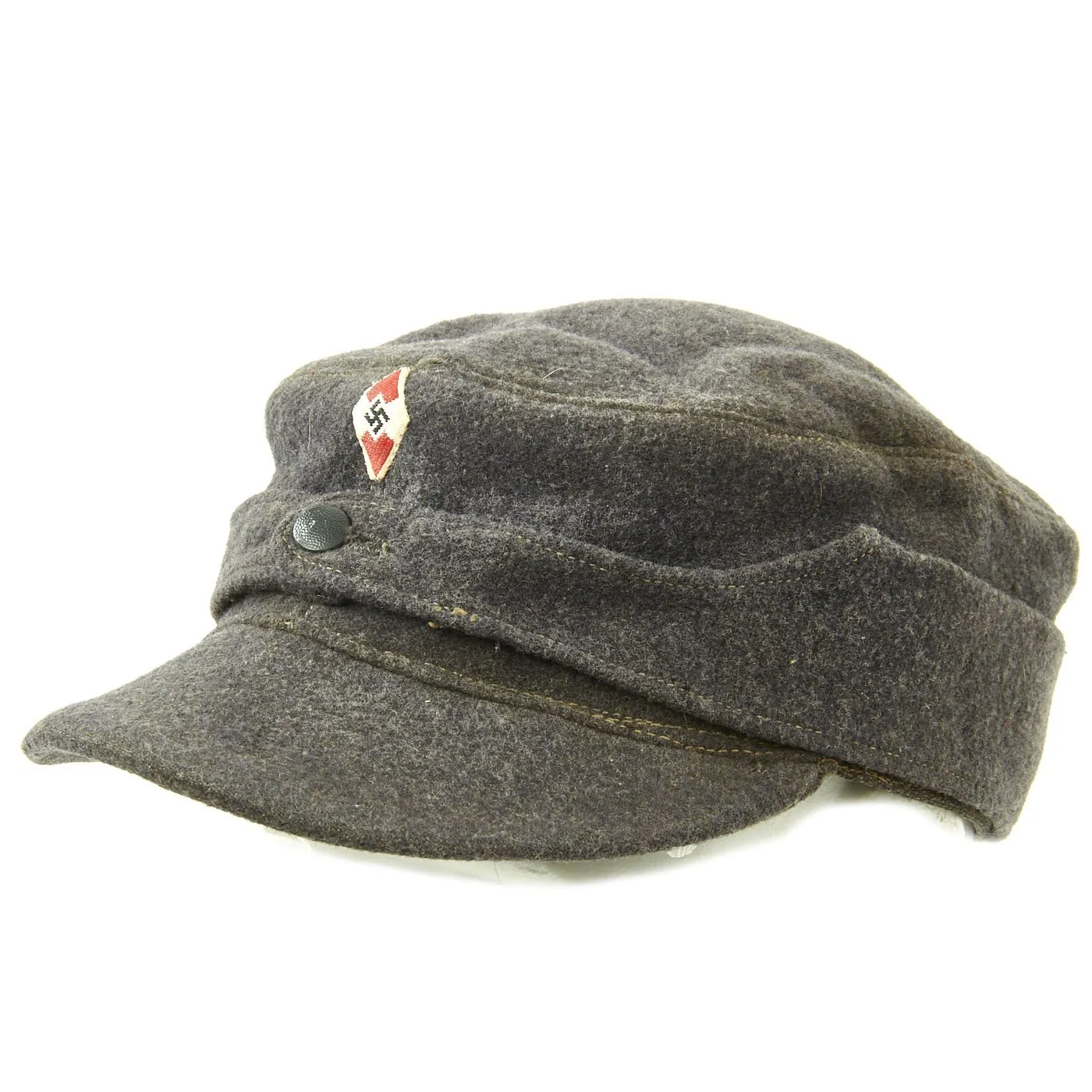 Original German WWII HJ M43 Feldmütze Field Cap in size 58 - dated 1944