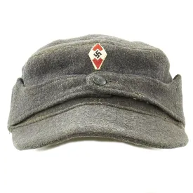 Original German WWII HJ M43 Feldmütze Field Cap in size 58 - dated 1944