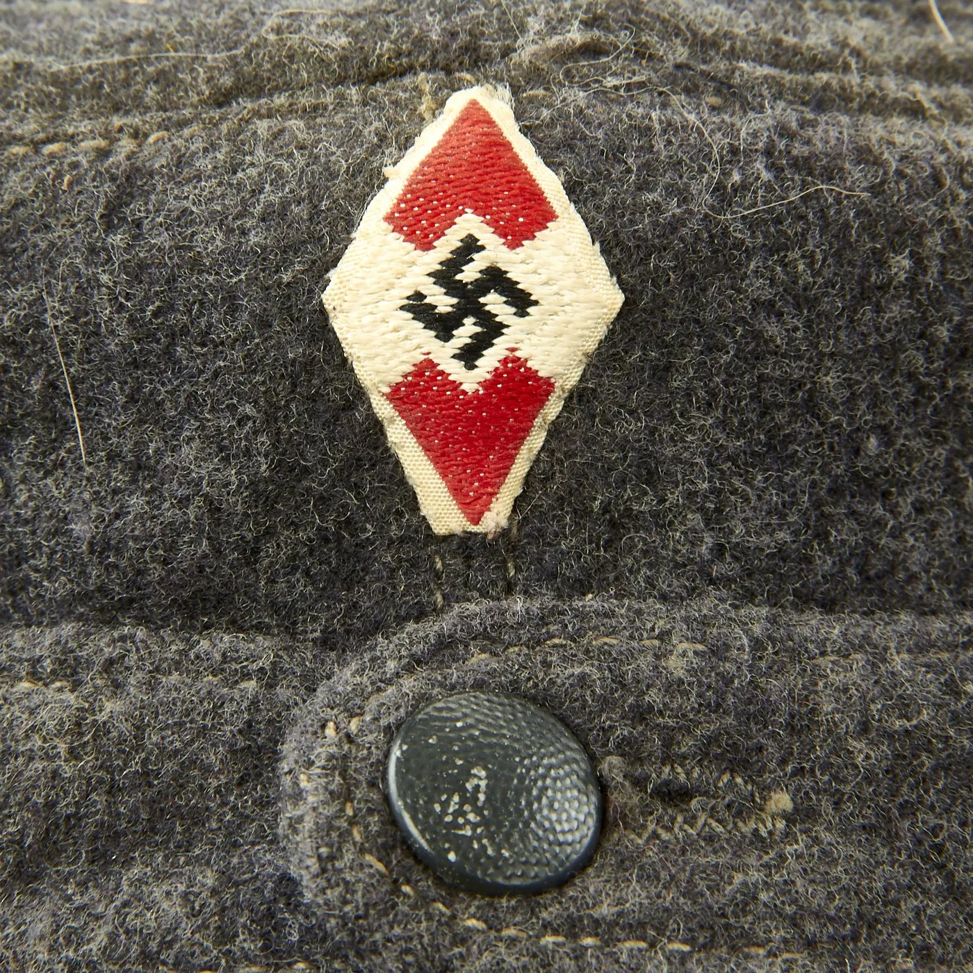 Original German WWII HJ M43 Feldmütze Field Cap in size 58 - dated 1944
