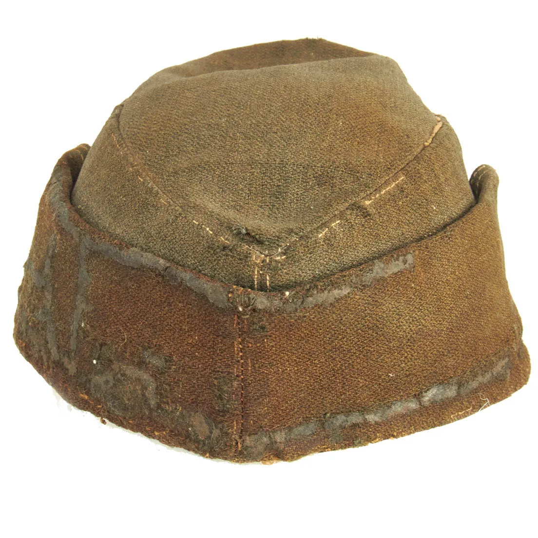 Original German WWII Service Worn 1943 dated M43 Heer Army Feldmütze Field Cap with RBNr. Markings - Size 56