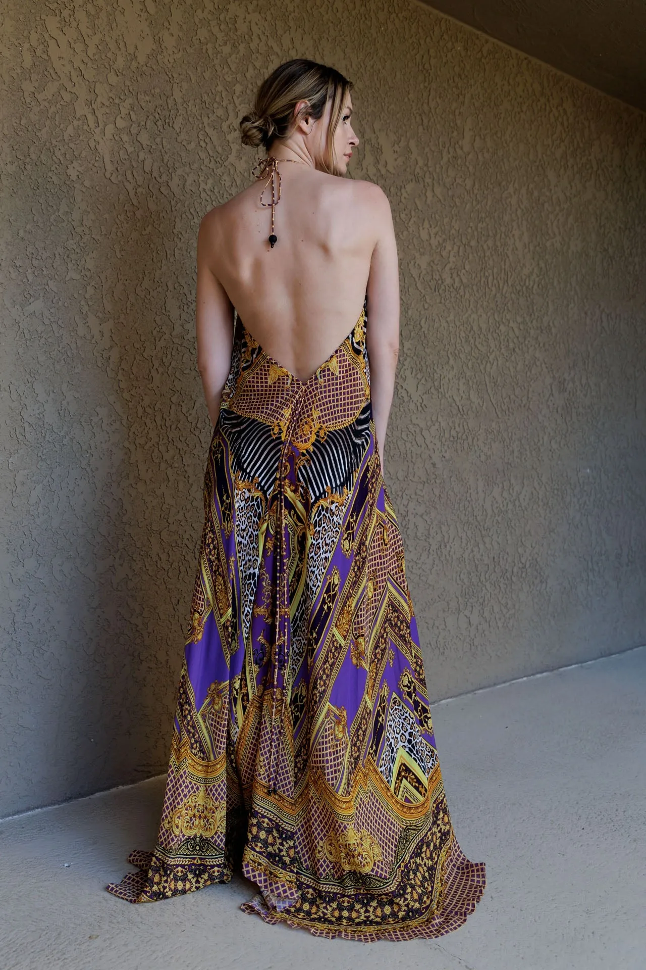 Purple Long Evening Dress