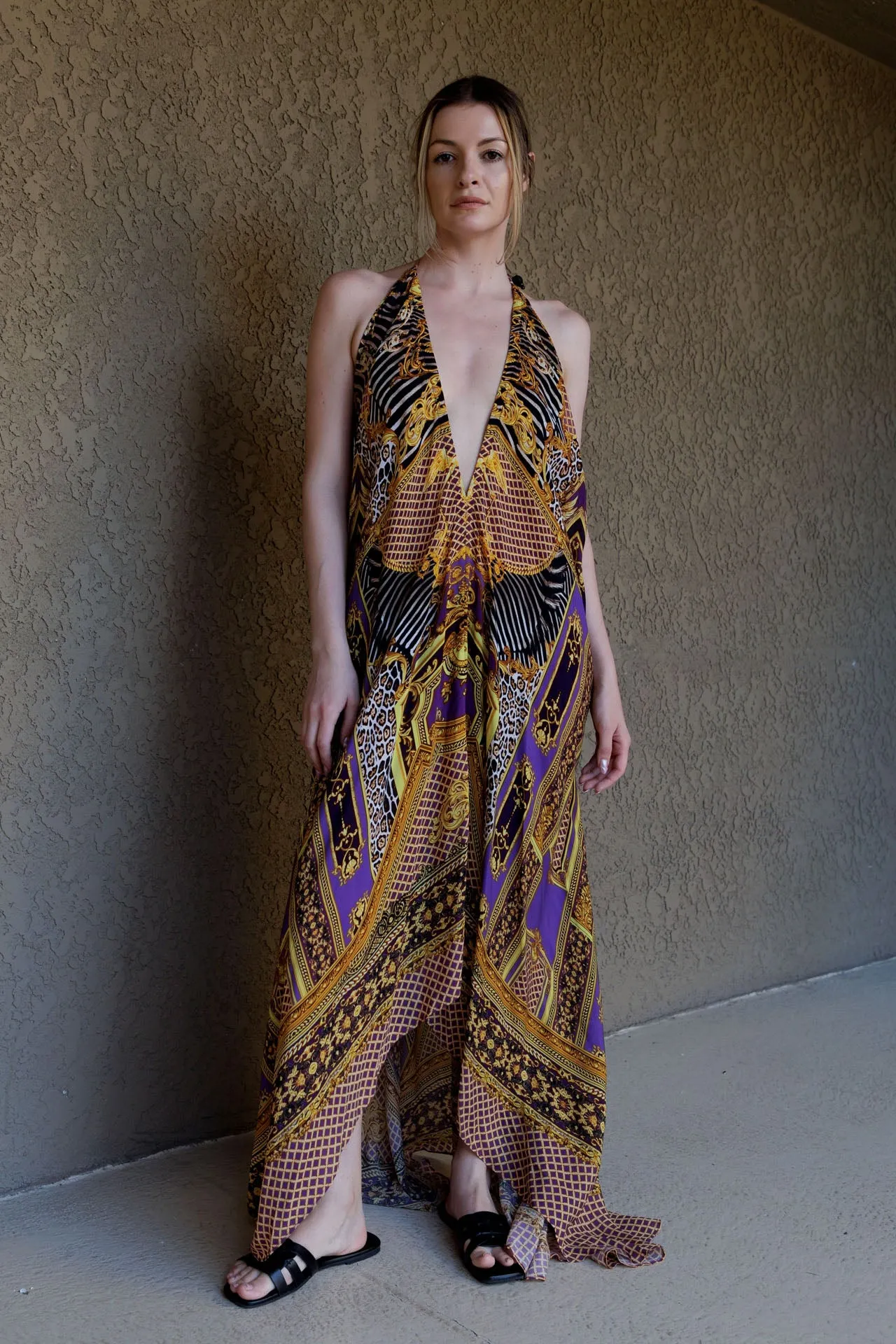 Purple Long Evening Dress