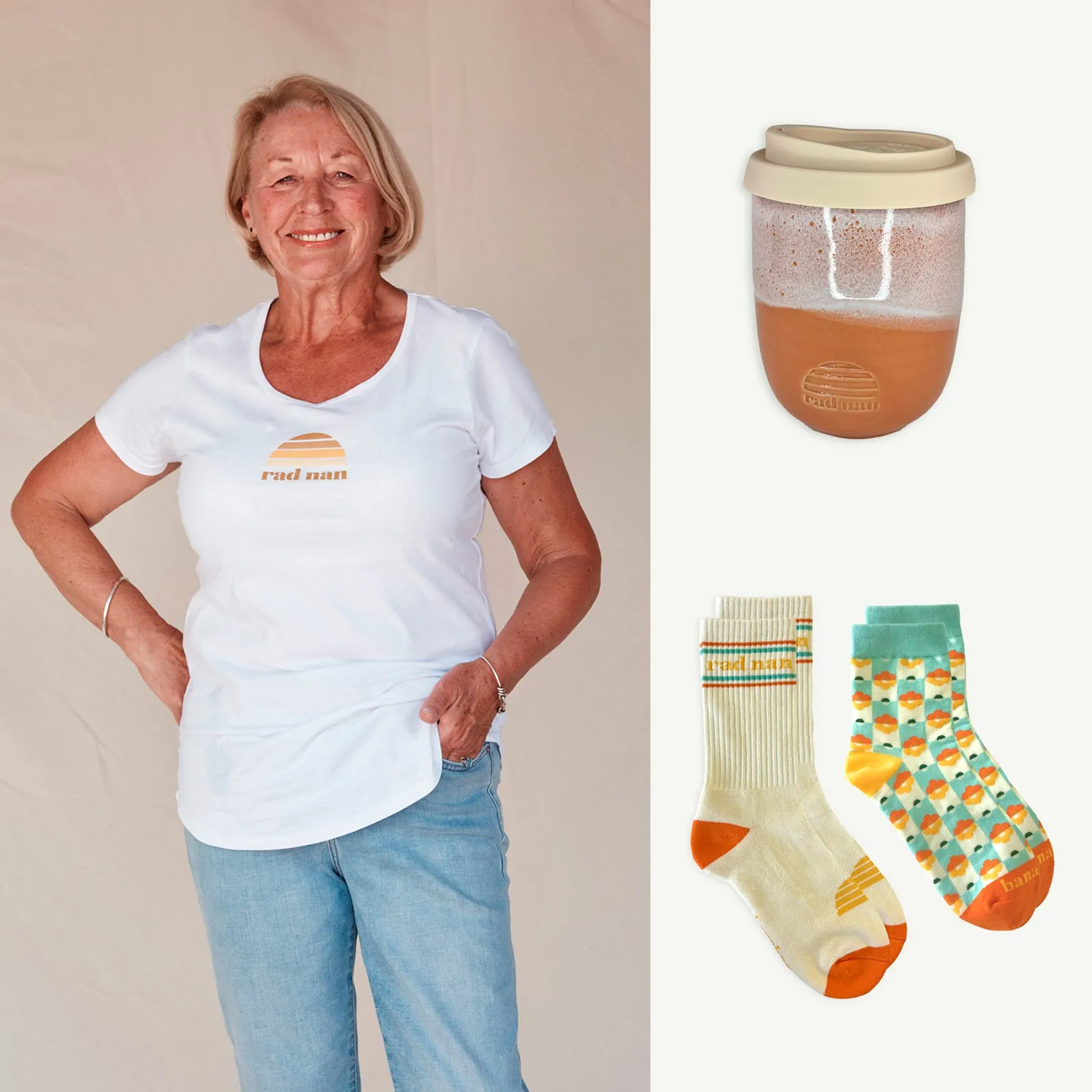 Rad Nan Tee, Sock and Mug Bundle