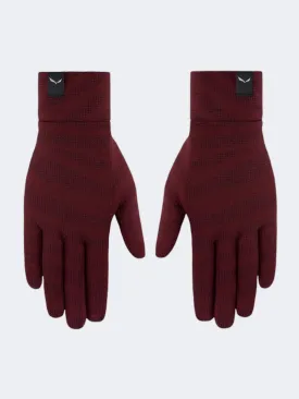 Salewa Cristallo Women Hiking Gloves Crevasse Syrah