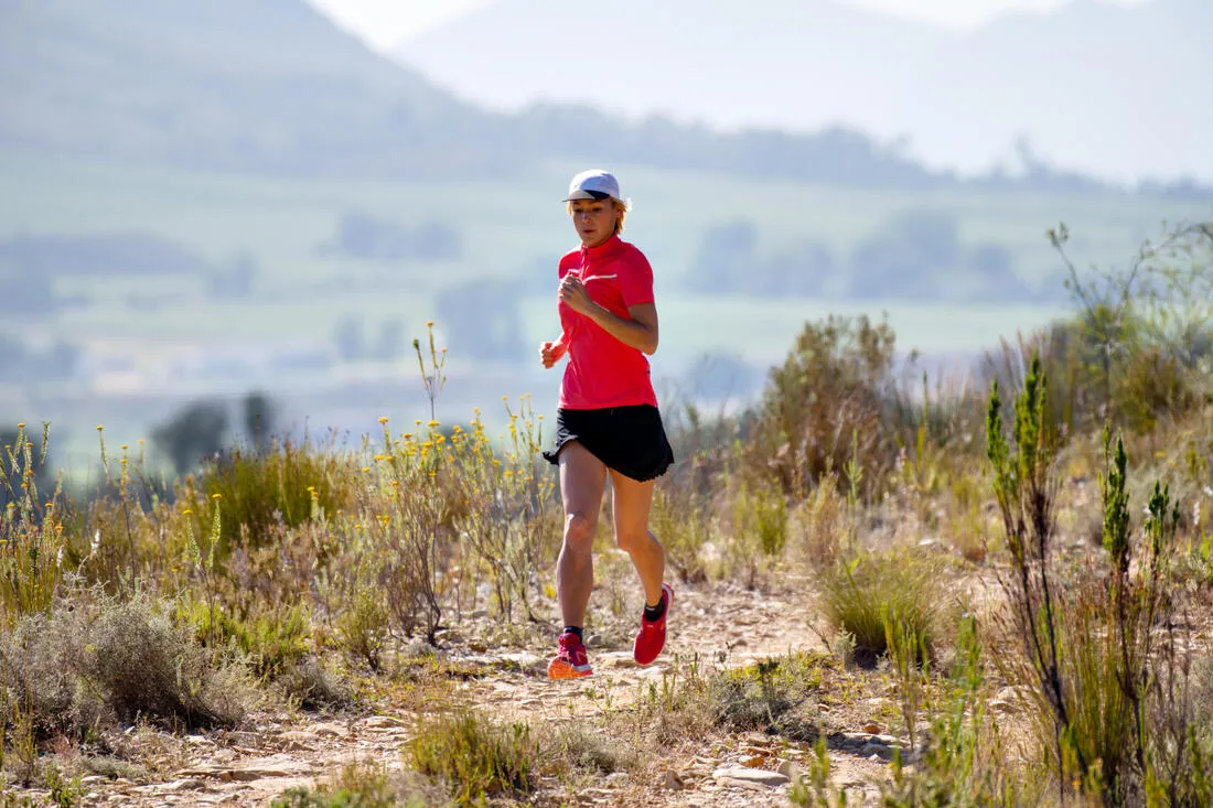 Trail Running Flexible Desert Cap - Black