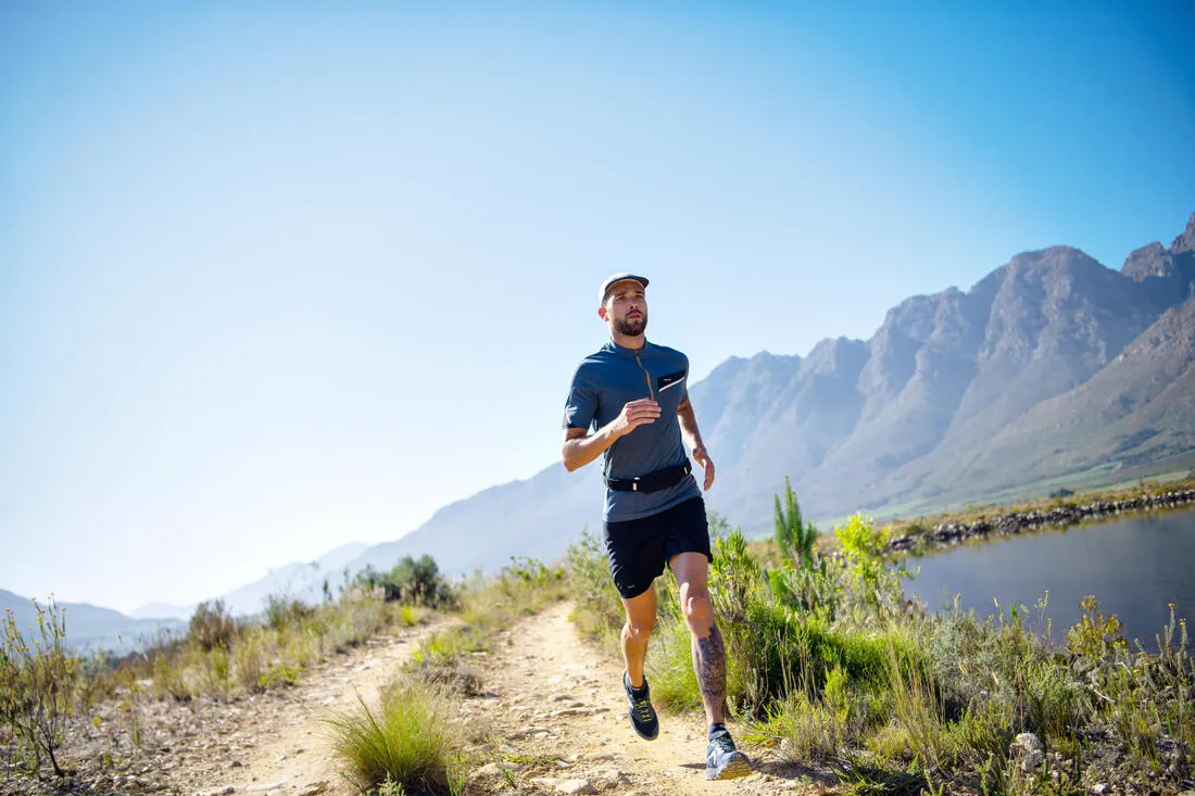 Trail Running Flexible Desert Cap - Black