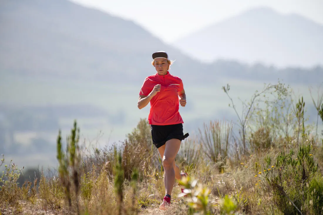 Trail Running Flexible Desert Cap - Black