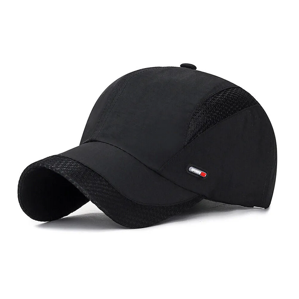 US 1-2Pcs All Season Airy Mesh Thin Quick Dry Baseball Cap Hat UV Protect Sports