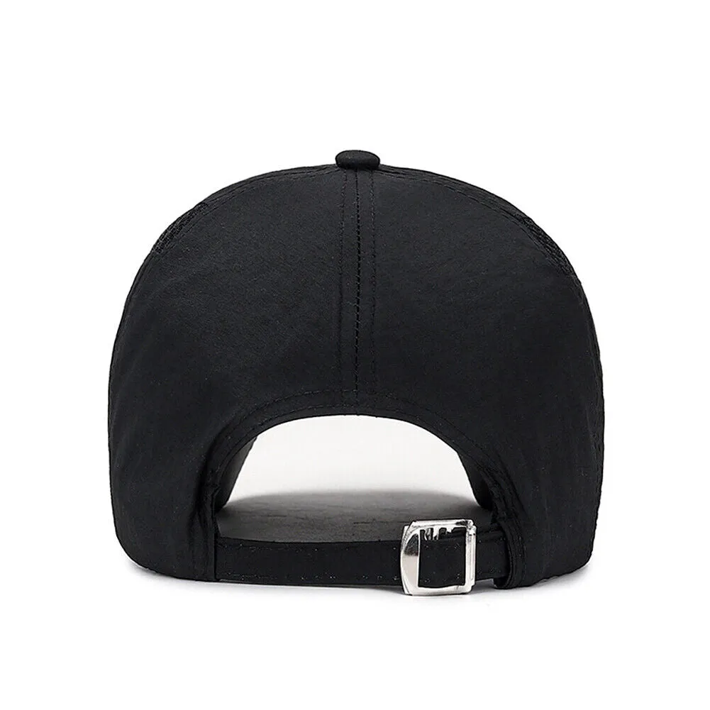 US 1-2Pcs All Season Airy Mesh Thin Quick Dry Baseball Cap Hat UV Protect Sports