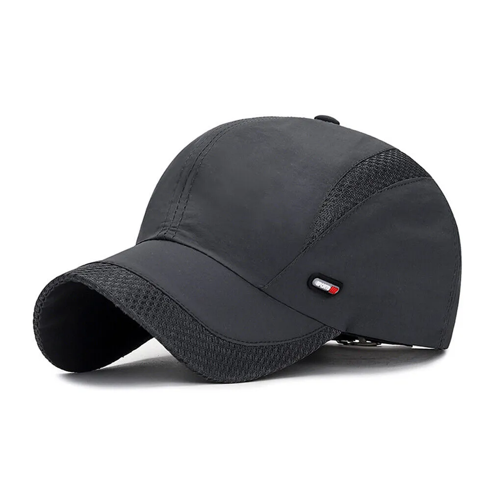 US 1-2Pcs All Season Airy Mesh Thin Quick Dry Baseball Cap Hat UV Protect Sports