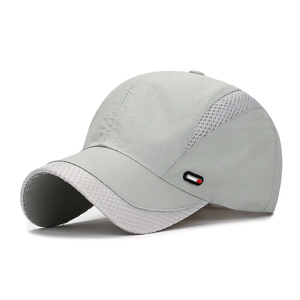 US 1-2Pcs All Season Airy Mesh Thin Quick Dry Baseball Cap Hat UV Protect Sports