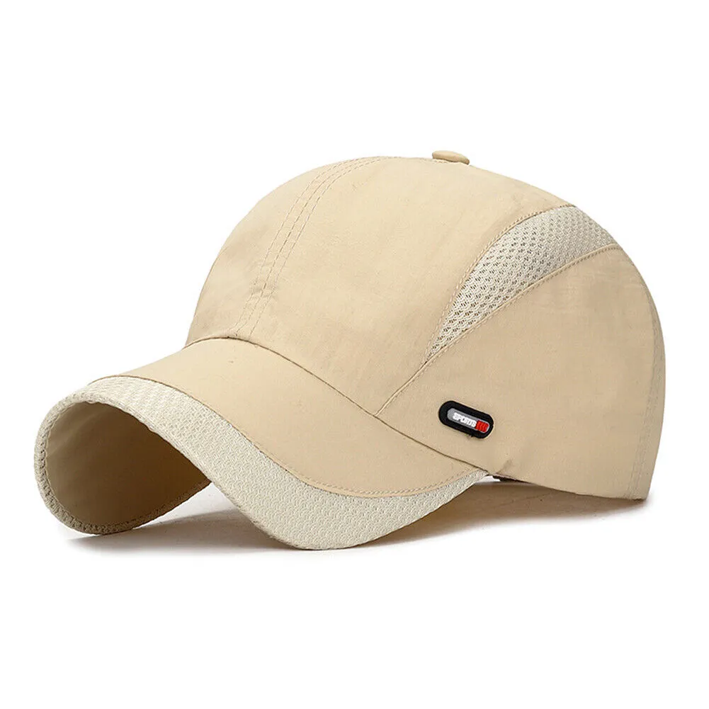 US 1-2Pcs All Season Airy Mesh Thin Quick Dry Baseball Cap Hat UV Protect Sports