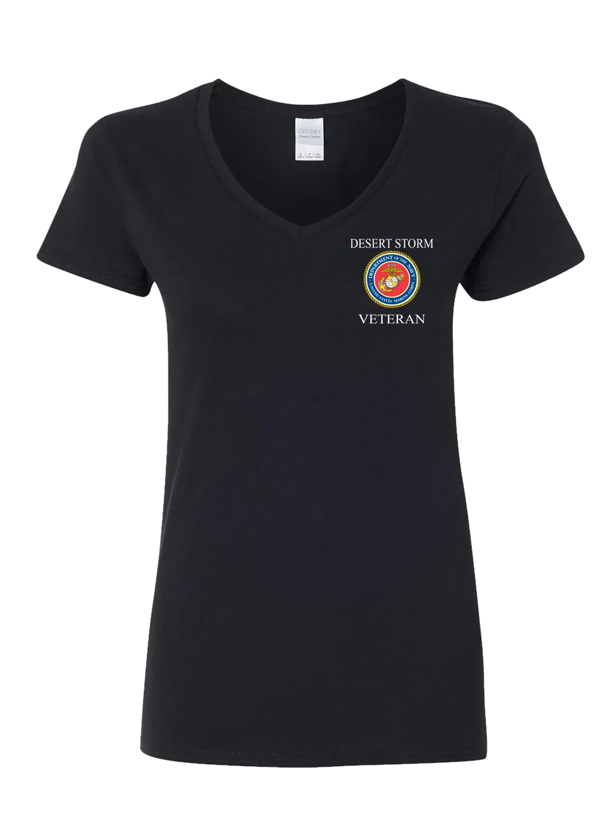USMC Desert Storm Veteran (Ladies V-neck) [final clearance]