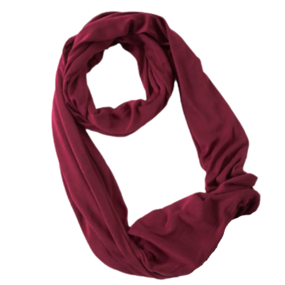 Warm Muffler With Hidden Pocket