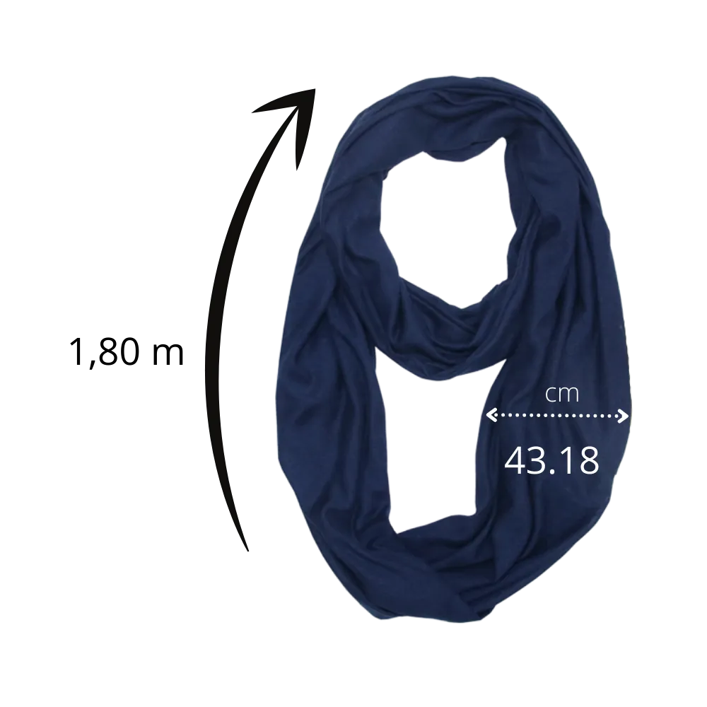 Warm Muffler With Hidden Pocket