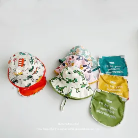 Wholesale Cotton Quick Dry Kids Printed Bucket Hat