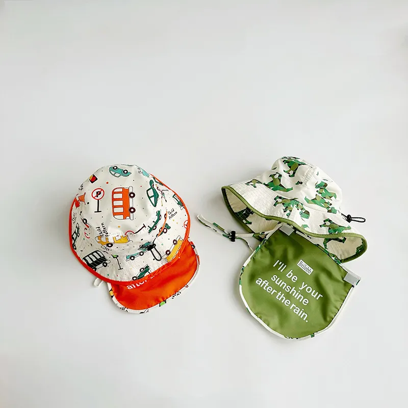 Wholesale Cotton Quick Dry Kids Printed Bucket Hat